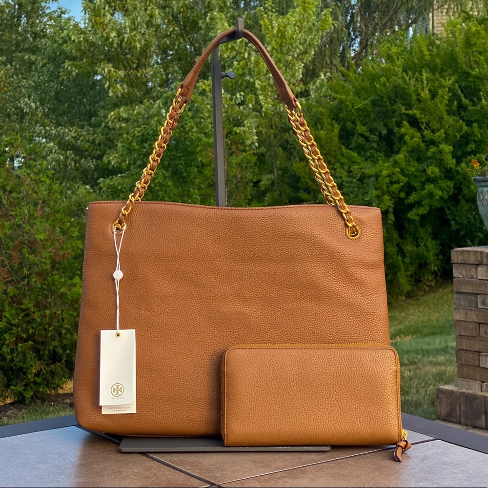 NWT Tory Burch Britten Tote & Wallet Set - Picture 2 of 6